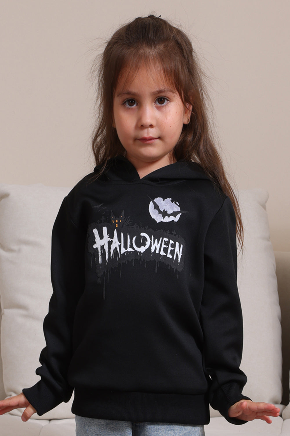 Family Set Black Long Sleeve Halloween Sweatshirt