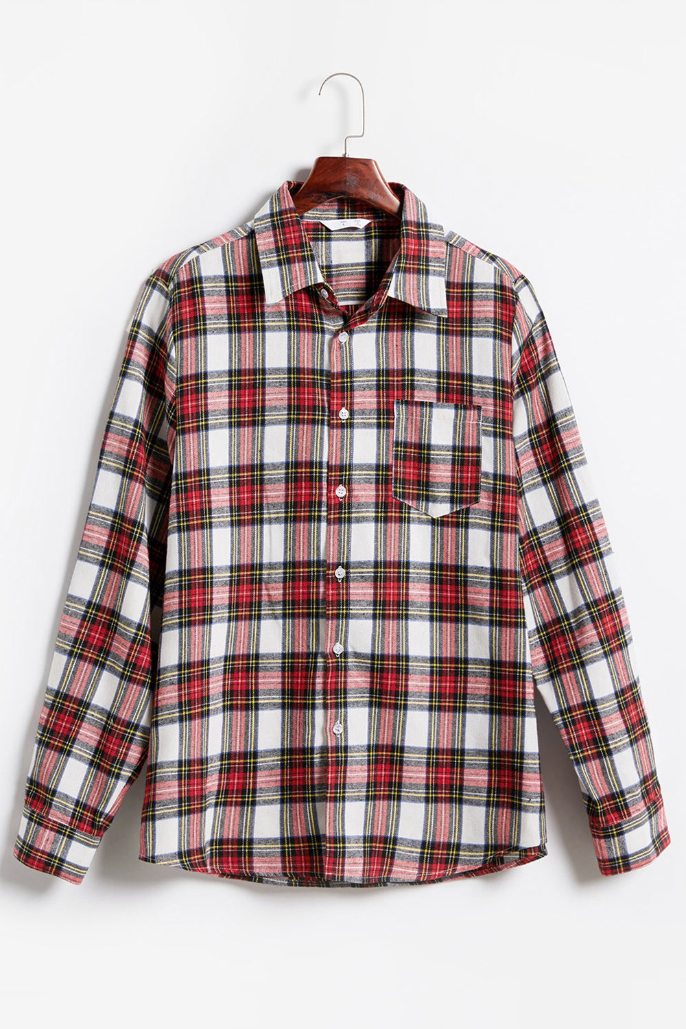 Red Plaid Long Sleeve Family Matching Christmas Shirts