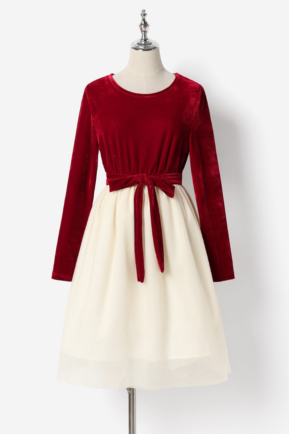 Red Plaid Long Sleeve Holiday Family Matching Outfits