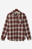 Red Plaid Long Sleeve Holiday Family Matching Outfits