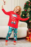 Red Merry Christmas Santa Print Family Matching Pajamas