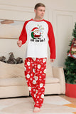 Red Santa Print Christmas Family Matching Pajamas