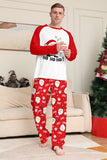 Red Santa Print Christmas Family Matching Pajamas