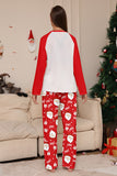 Red Santa Print Christmas Family Matching Pajamas