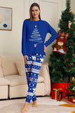 Red Print Tree Long Sleeve Christmas Family Matching Pajamas