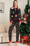 Christmas Cozy Red Print Family Matching Pajamas Set