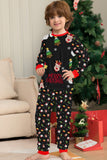 Christmas Cozy Red Print Family Matching Pajamas Set