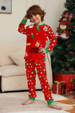 Christmas Cozy Red Print Family Matching Pajamas Set