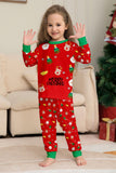 Christmas Cozy Red Print Family Matching Pajamas Set