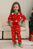 Christmas Cozy Red Print Family Matching Pajamas Set