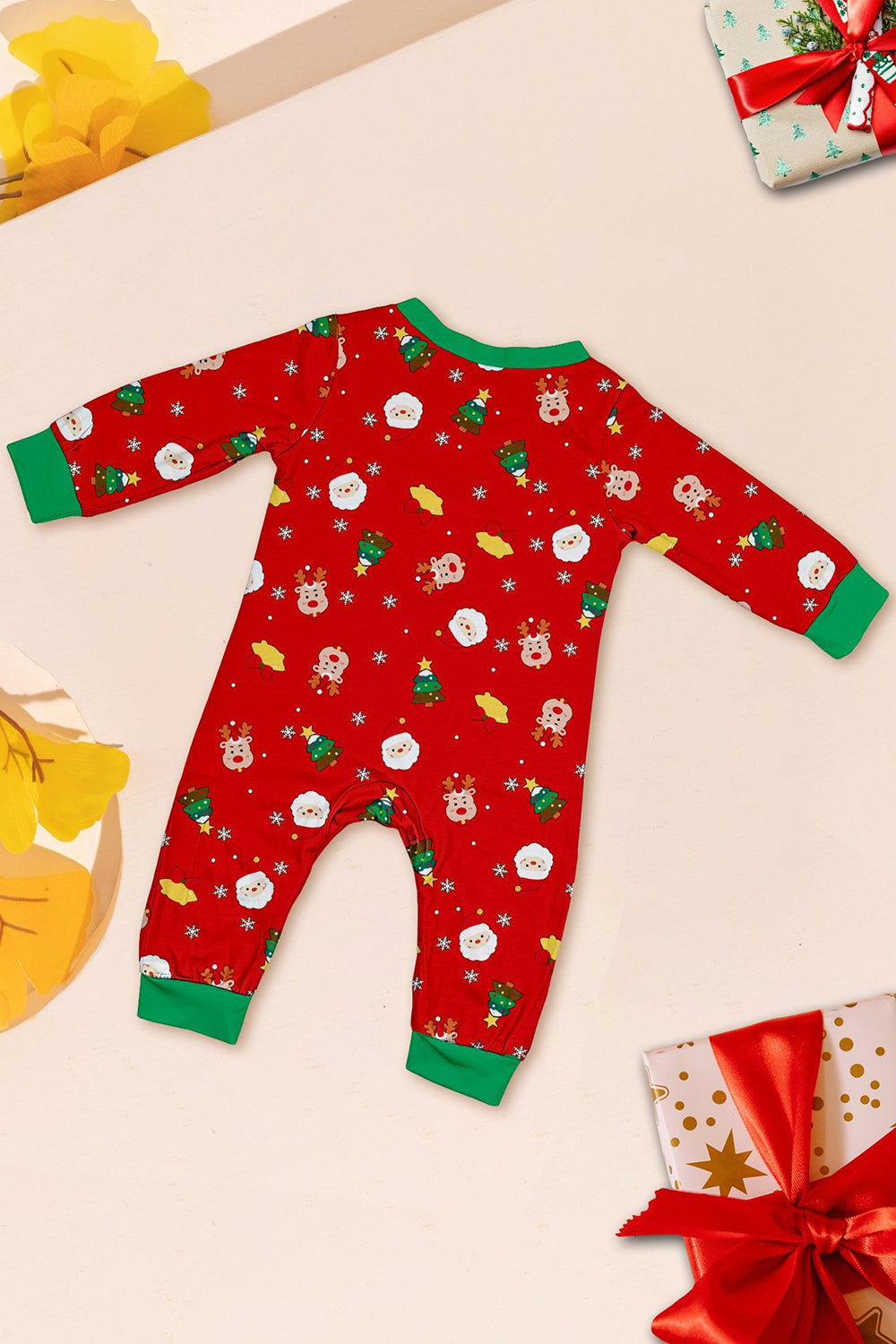 Christmas Cozy Red Print Family Matching Pajamas Set