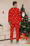 Christmas Cozy Red Print Family Matching Pajamas Set