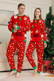 Christmas Cozy Red Print Family Matching Pajamas Set