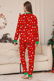 Christmas Cozy Red Print Family Matching Pajamas Set