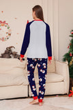 Grey Blue Snowman Print Christmas Family Matching Pajamas