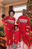 Red Polka Dots Christmas Family Matching Pajamas Set