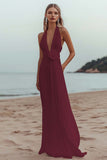 White Sheath Halter Ruched Long Formal Dress with Flower