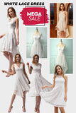 Time-Limited Spike For White Lace Dress (1 pc - Random Style & Color)