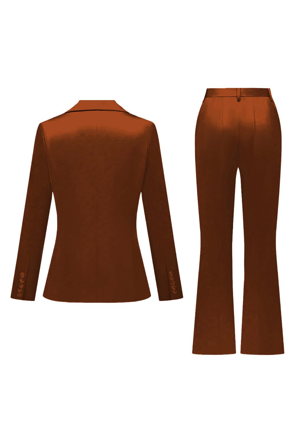 Grey Pink Peak Lapel Satin Slim Fit Women Suits