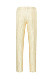 Light Pink Shawl Lapel Jacquard Men's Prom Suits