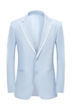 Light Grey Notched Lapel Men's 2-Piece Prom Party Suits