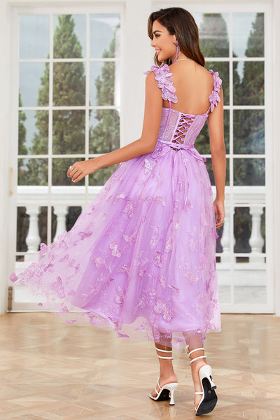 ZAPAKA Women Purple Prom Dress A Line Butterflies Appliques Sleeveless Party Dress ZAPAKA Women Purple Prom Dress A Line Butterflies Appliques Sleeveless Party Dress