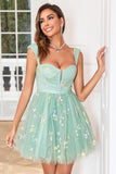 Cute A Line Sweetheart Champagne Short Homecoming Dress