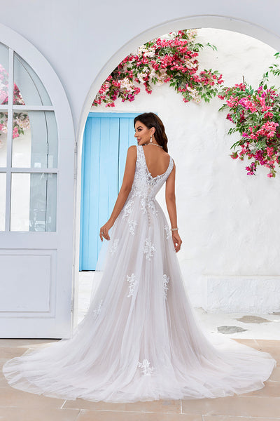 Apricot wedding dress best sale