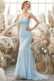 Spaghetti Straps Mermaid Prom Dress