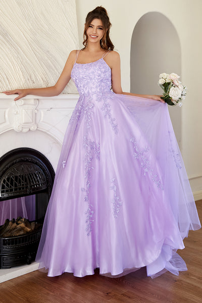 ZAPAKA Juniors Lace Short Purple Homecoming Dress Spaghetti Straps Satin  Party Evening Gowns