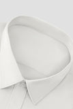 White Men's Long Sleeves Suit Shirt