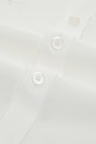 White Men's Long Sleeves Suit Shirt