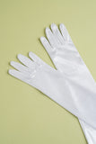 White 1920s Party Lengthen Gloves