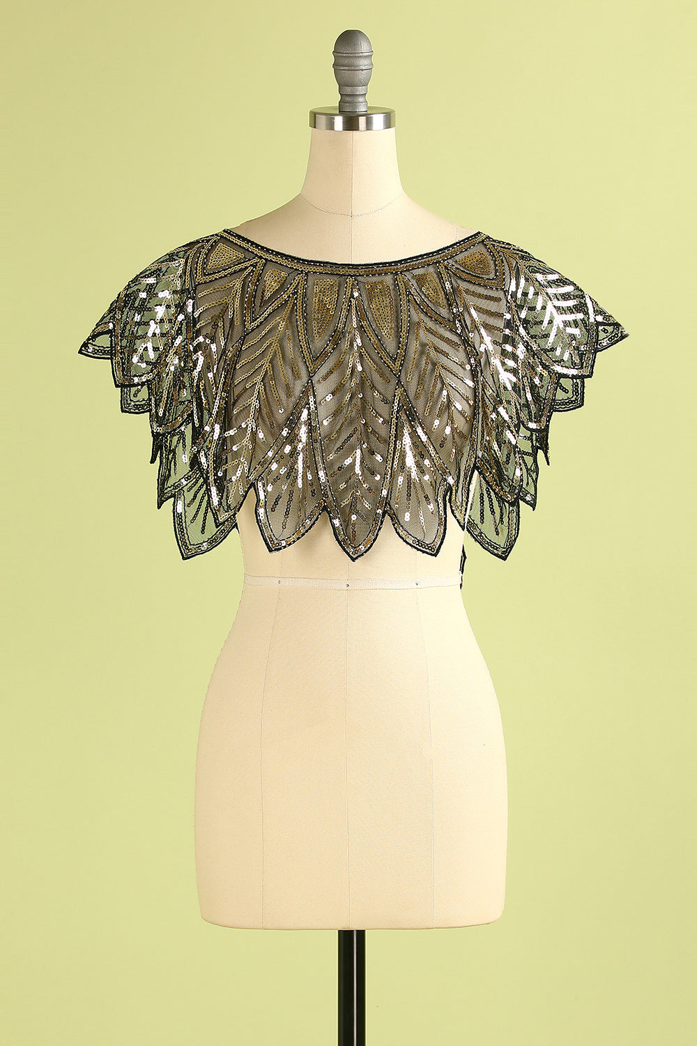 Sequin Glitter 1920s Cape
