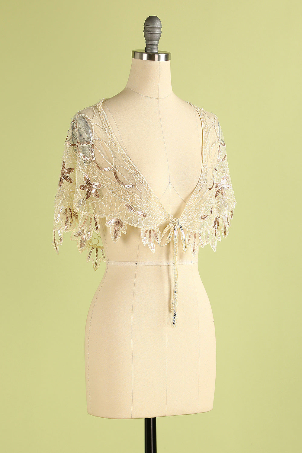 1920s Sequin Women Cape