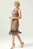 Golden 1920s Gatsby Dress