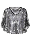 1920s Glitter Sequins Cape