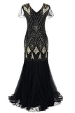 1920s Sequins Flapper Long Dress