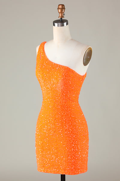 ワンピース ANDREADAMO Sequin one shoulder dress (ADFW22DR05772473 004) scgm24541md_leopard_front2.jpg