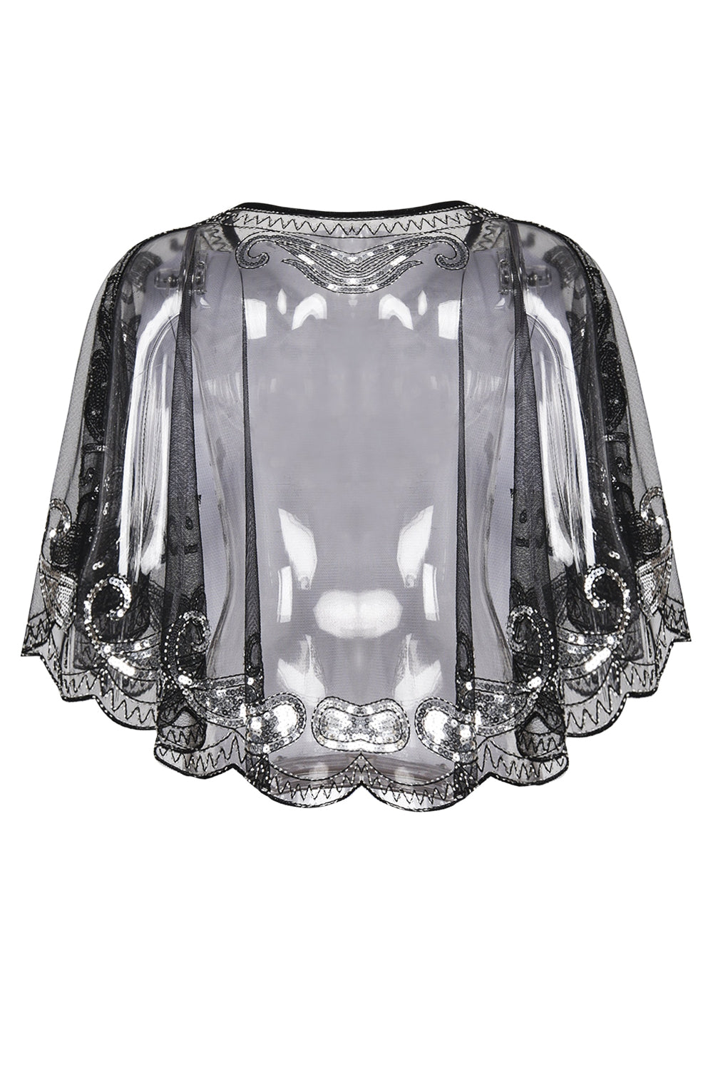 1920s Glitter Sequins Cape