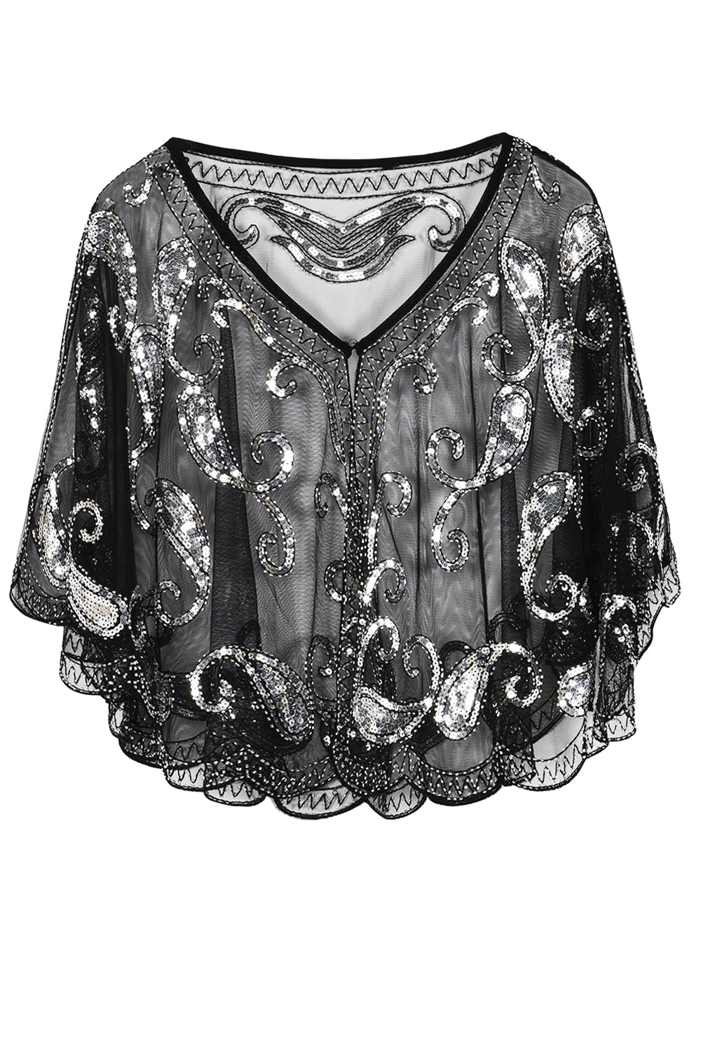 1920s Glitter Sequins Cape