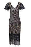 Flapper Black 1920s Sequins Dress