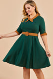 V Neck Swing Vintage Party Dress