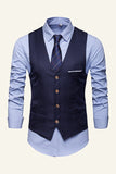 Lapel Single Breasted Men's Suit Vest