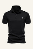 Classic Grey Green Regular Fit Collared Men's Polo Shirt
