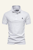 Classic Grey Green Regular Fit Collared Men's Polo Shirt
