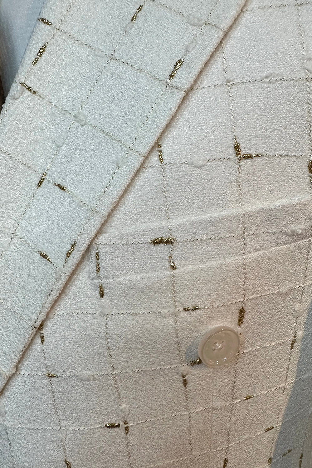 White Plaid Peak Lapel 2 Piece Men's Suits