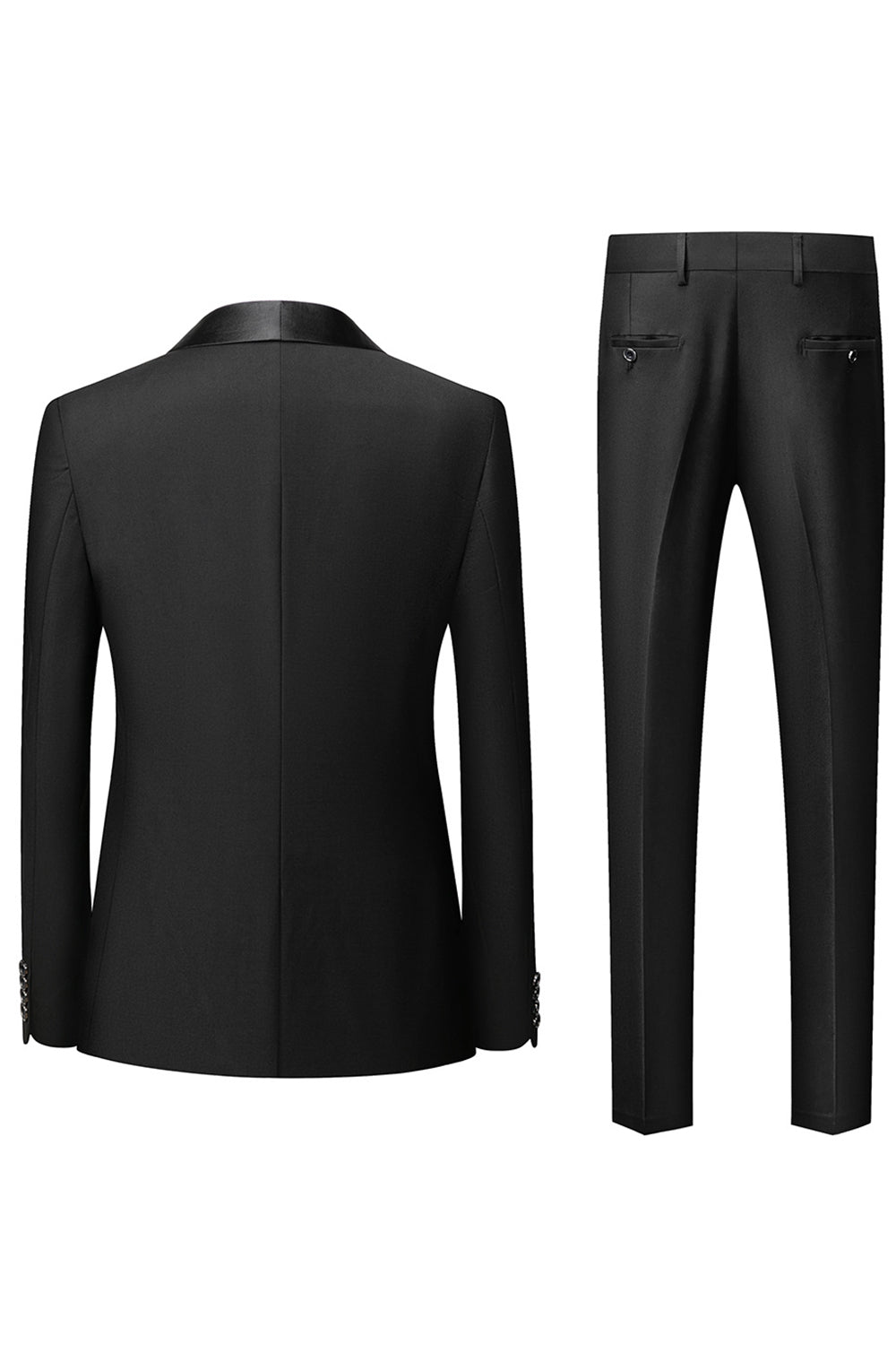 Light Blue Shawl Lapel Three-Pieces Men's Suits