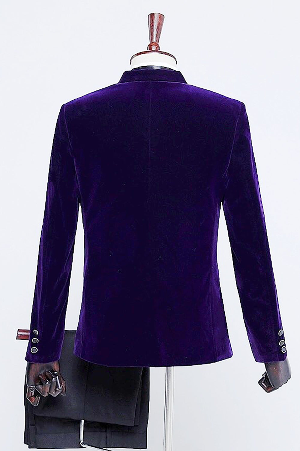 Black One-Piece Velvet Men's Tuxedo for Party