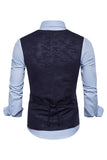 U Neck Double Breasted Men's Suit Vest